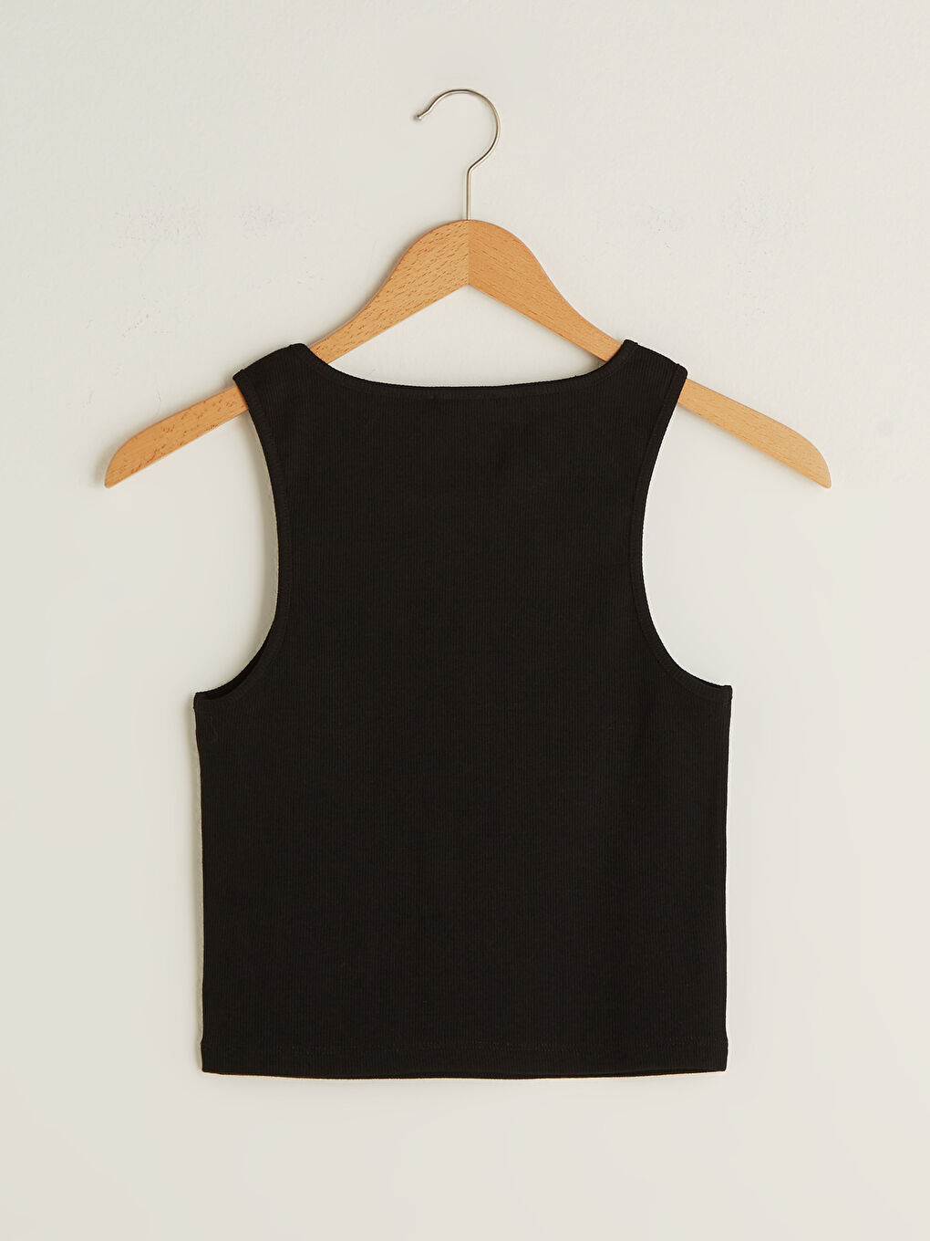 Кроп-топ из хлопка с круглым вырезом для женщин-7