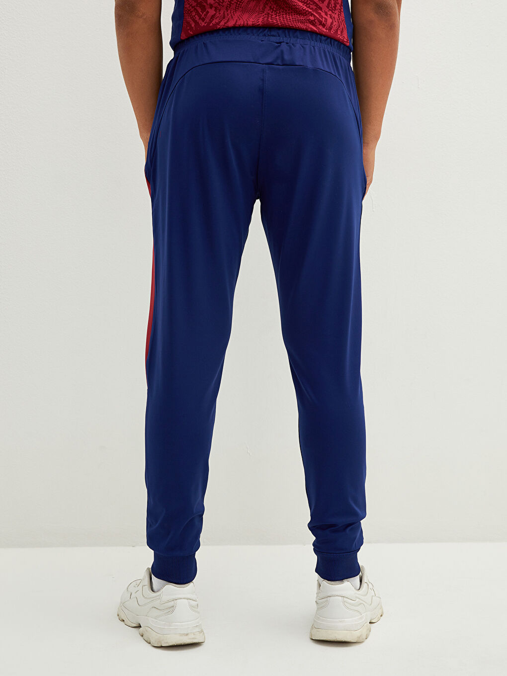 Lacivert Standart Kalıp Barcelona Baskılı Aktif Spor Erkek Taraftar Eşofman Altı-3