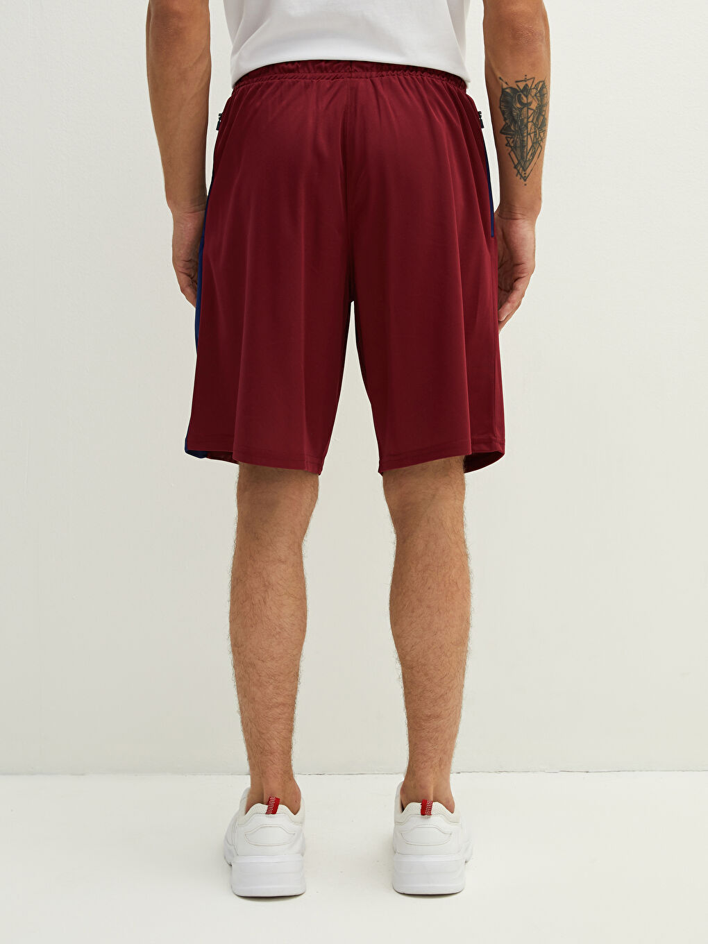 Mürdüm Standart Kalıp Barcelona Baskılı Erkek Taraftar Şort-6