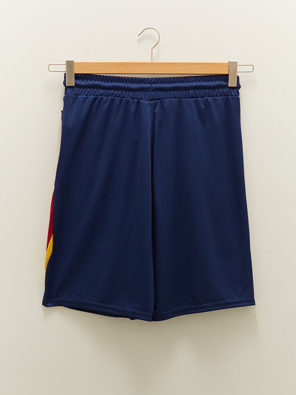 Lacivert Standart Kalıp Barcelona Baskılı Erkek Taraftar Şort-8