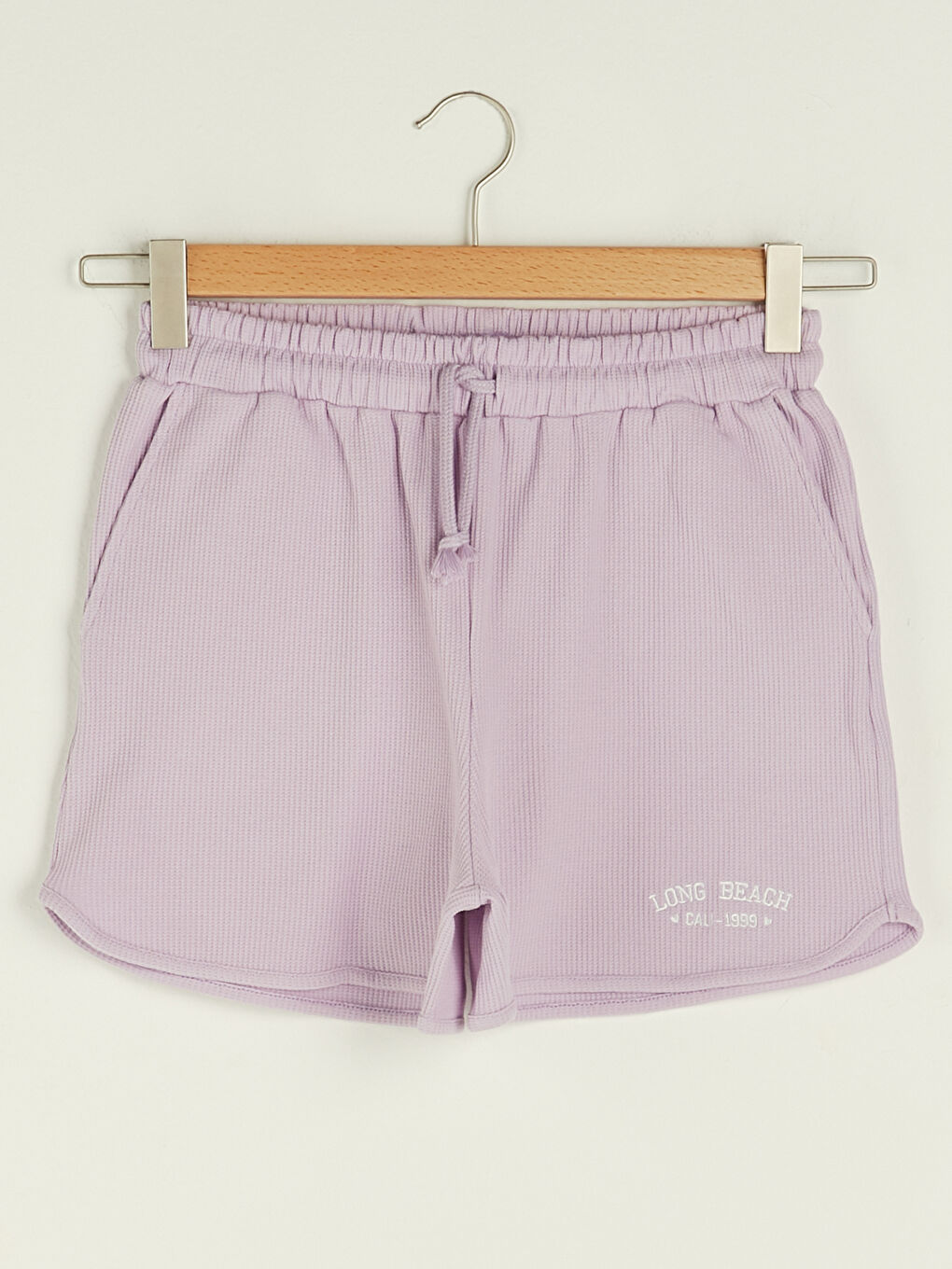 Šorts od pamuka sa elastičnim strukom, vezenim detaljima i džepovima za žene-5