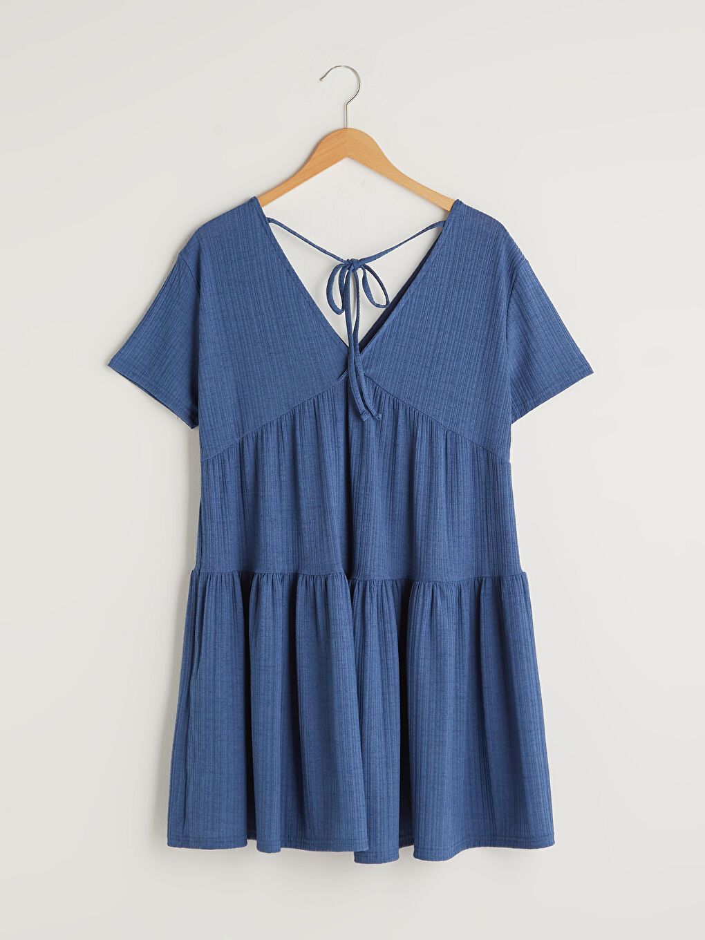 V-Neck Straight Short Sleeve Oversize Camisole Women's Dress-7