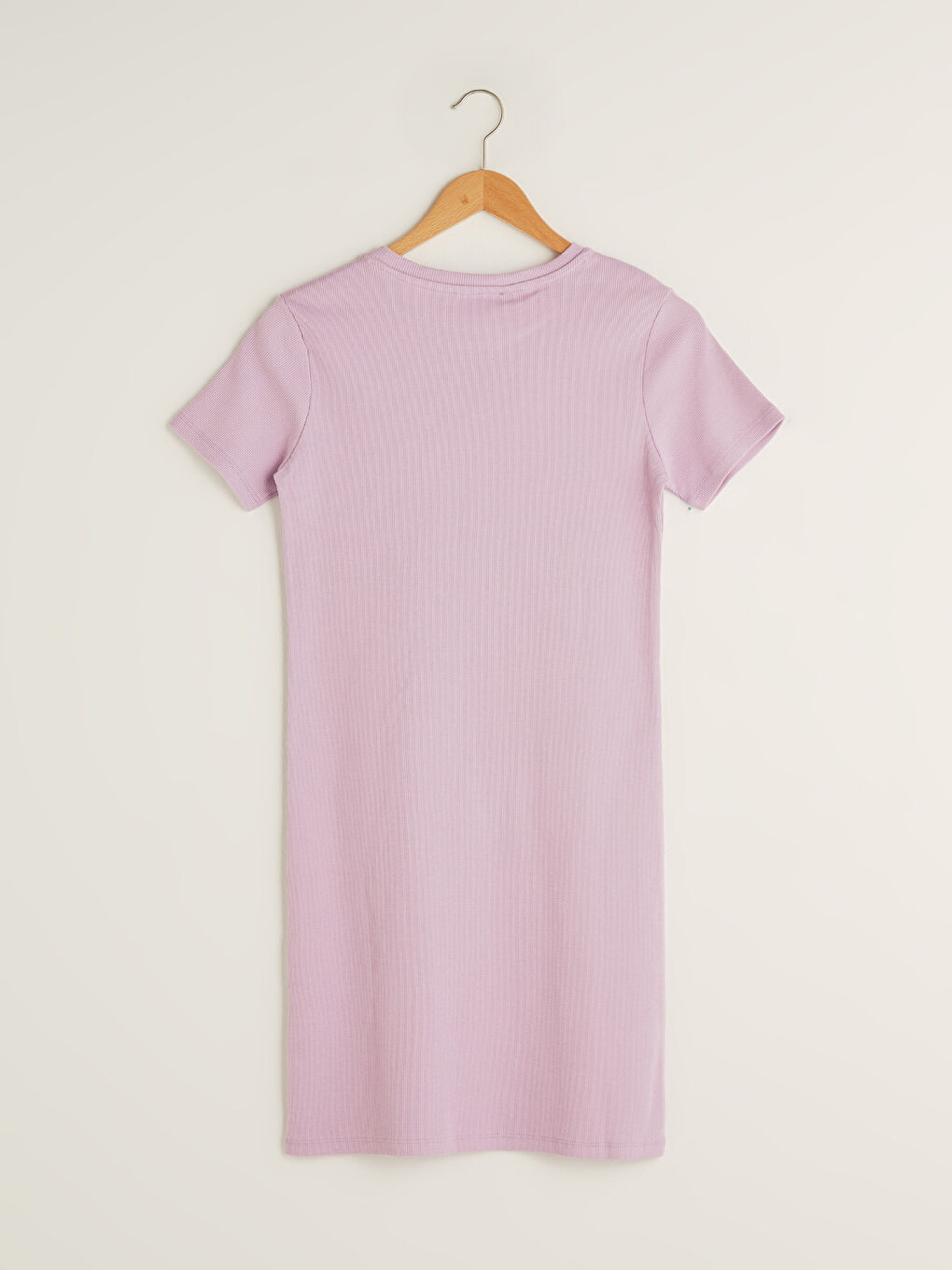 Robe Femme En Jersey Brodée à Fleurs et à Manches Courtes à Col Rond-9