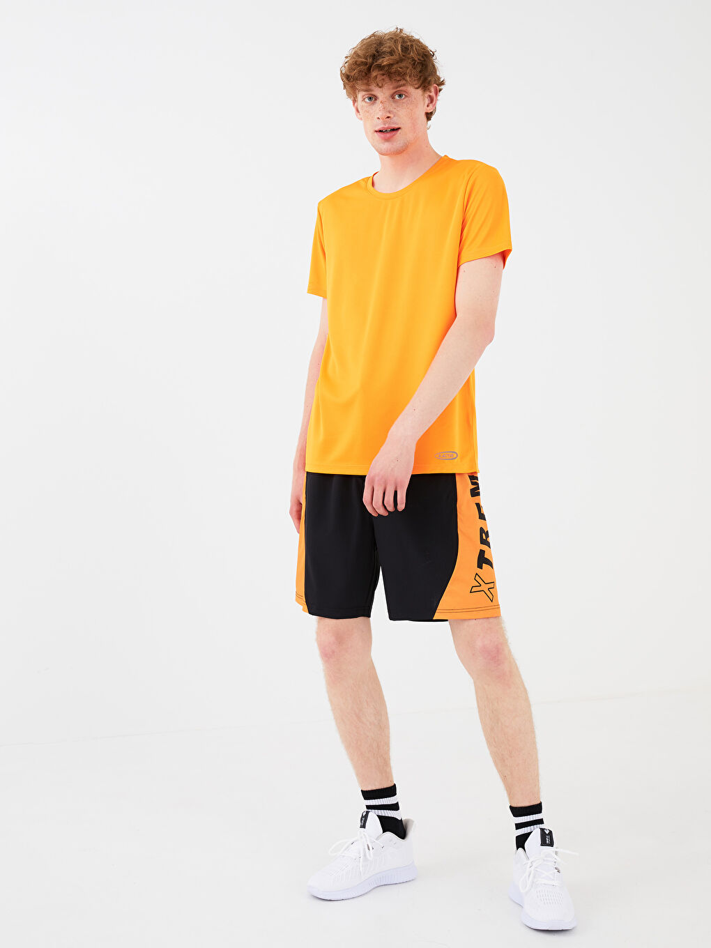 T-shirt de Sport Actif Imprimé à Manches Courtes et Col Rond pour Hommes-3