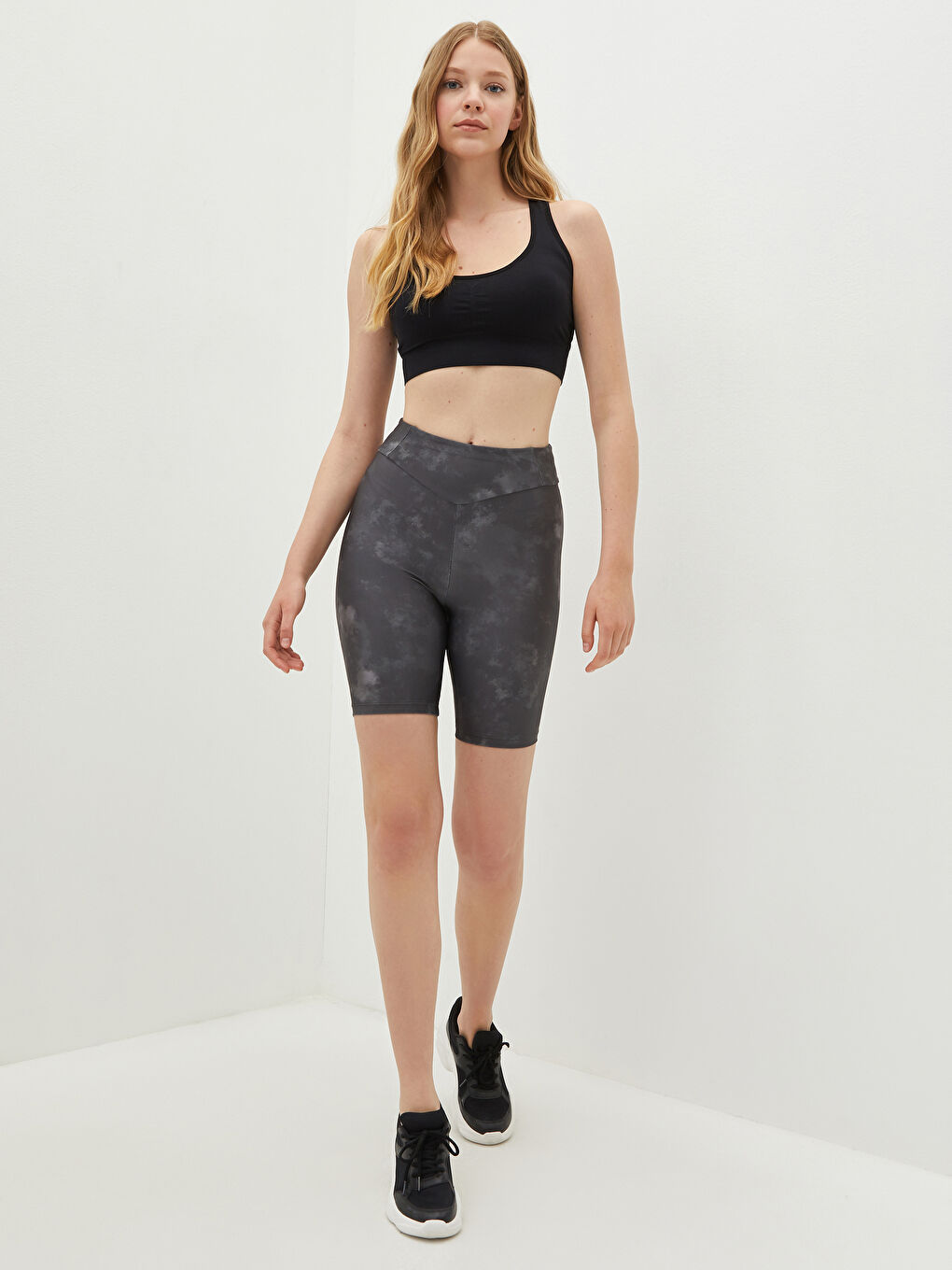 Bustier de Sport Soutenu à Col V pour Femmes-1