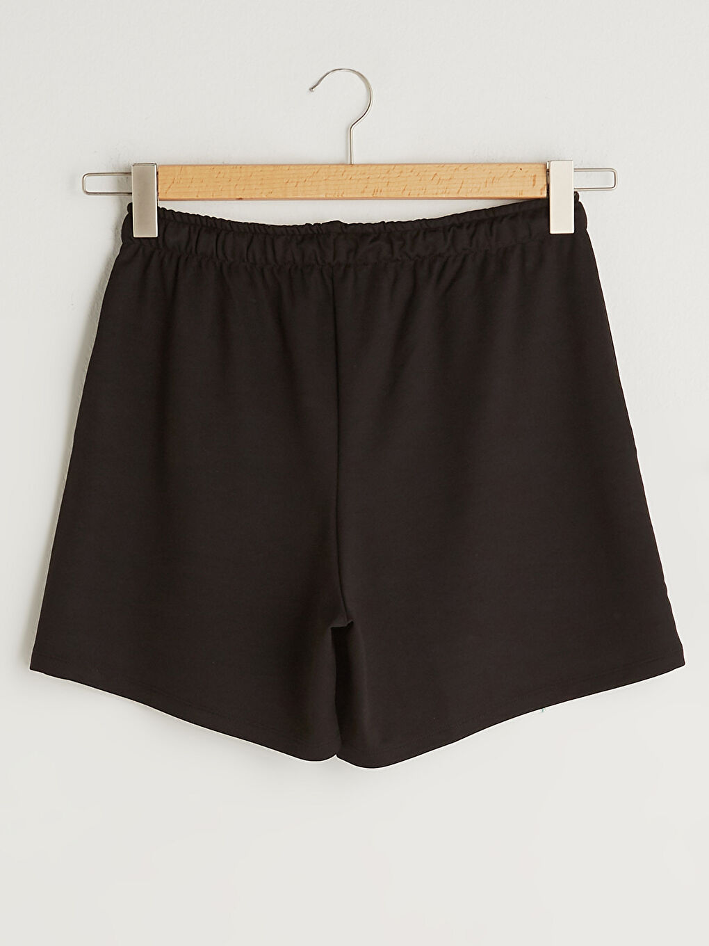 Elastic Waist Flat Pocket Detailed Women's Sports Shorts-7