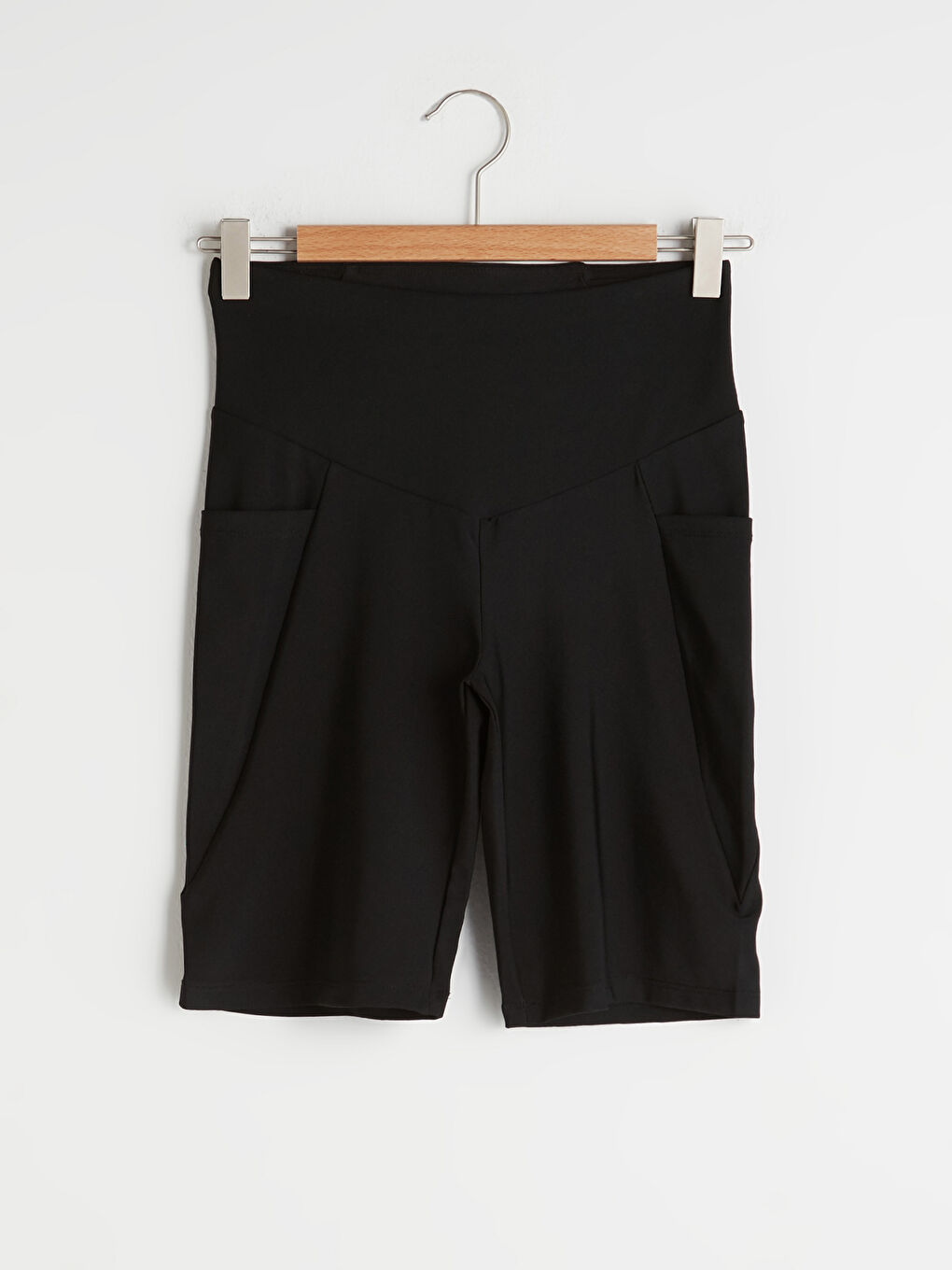 Women's Sport Biker Leggings With Elastic Waist Pocket Detailed-8