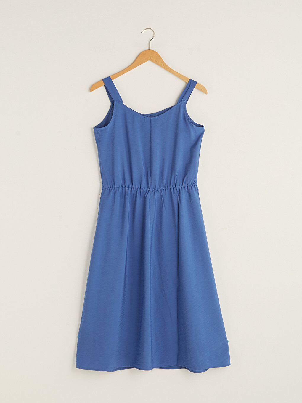 LCWAIKIKI Classic Strapped Front Button A-Cut Woman Dress