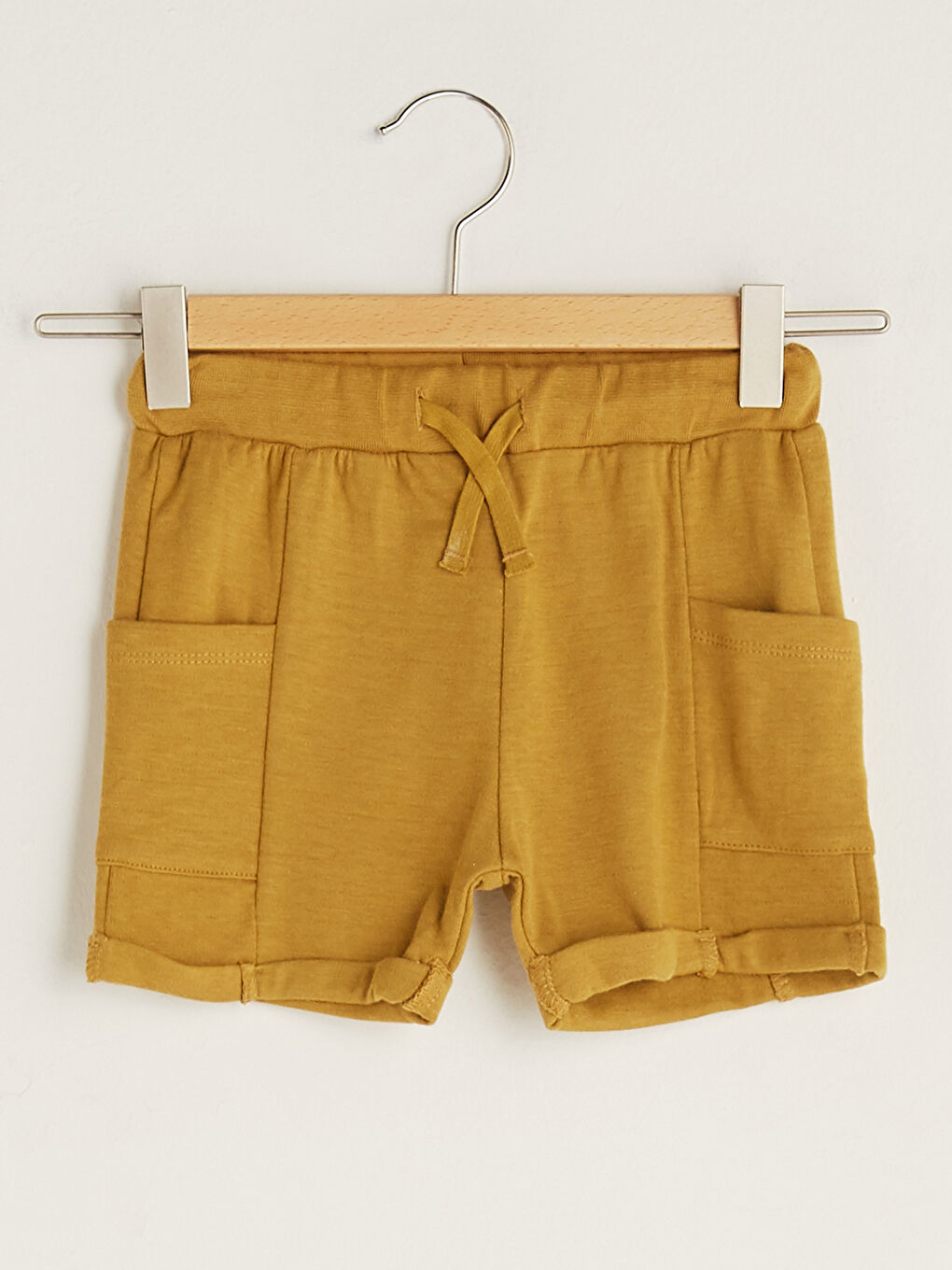 Basic Cotton Baby Boy Shorts With Elastic Waist