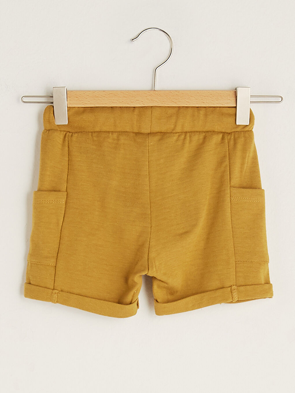Basic Cotton Baby Boy Shorts With Elastic Waist-1