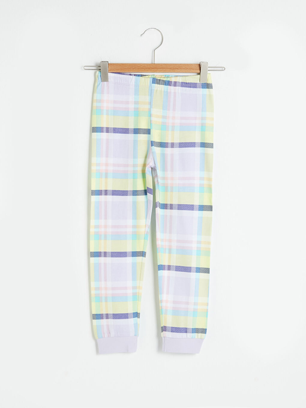 قيعان بيجامة للبنات كاروهات بخصر مرن