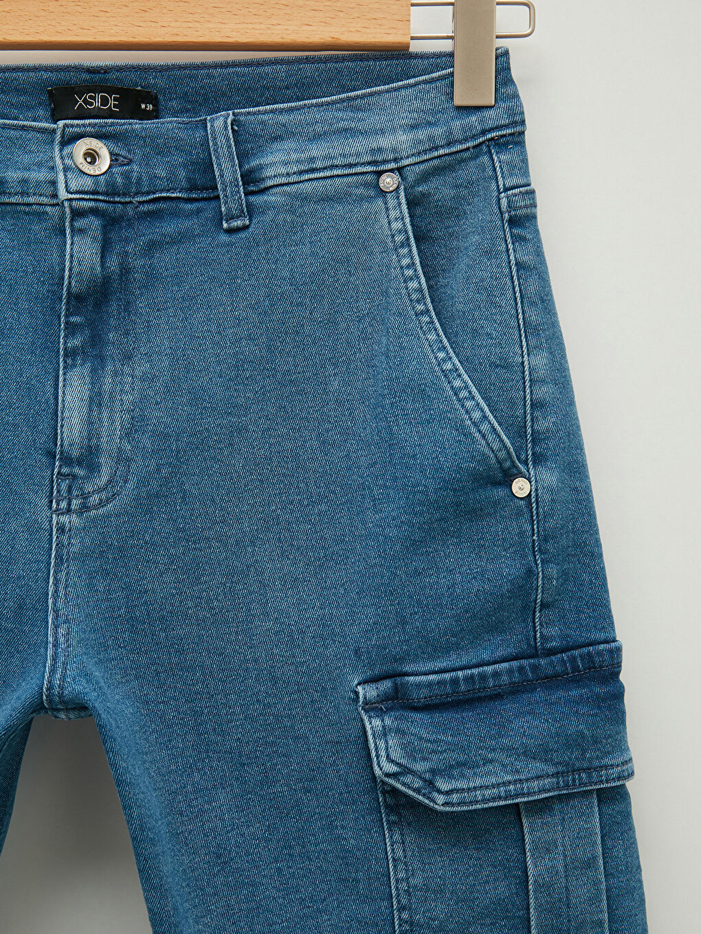 Mavi Standart Kalıp Erkek Jean Şort-7