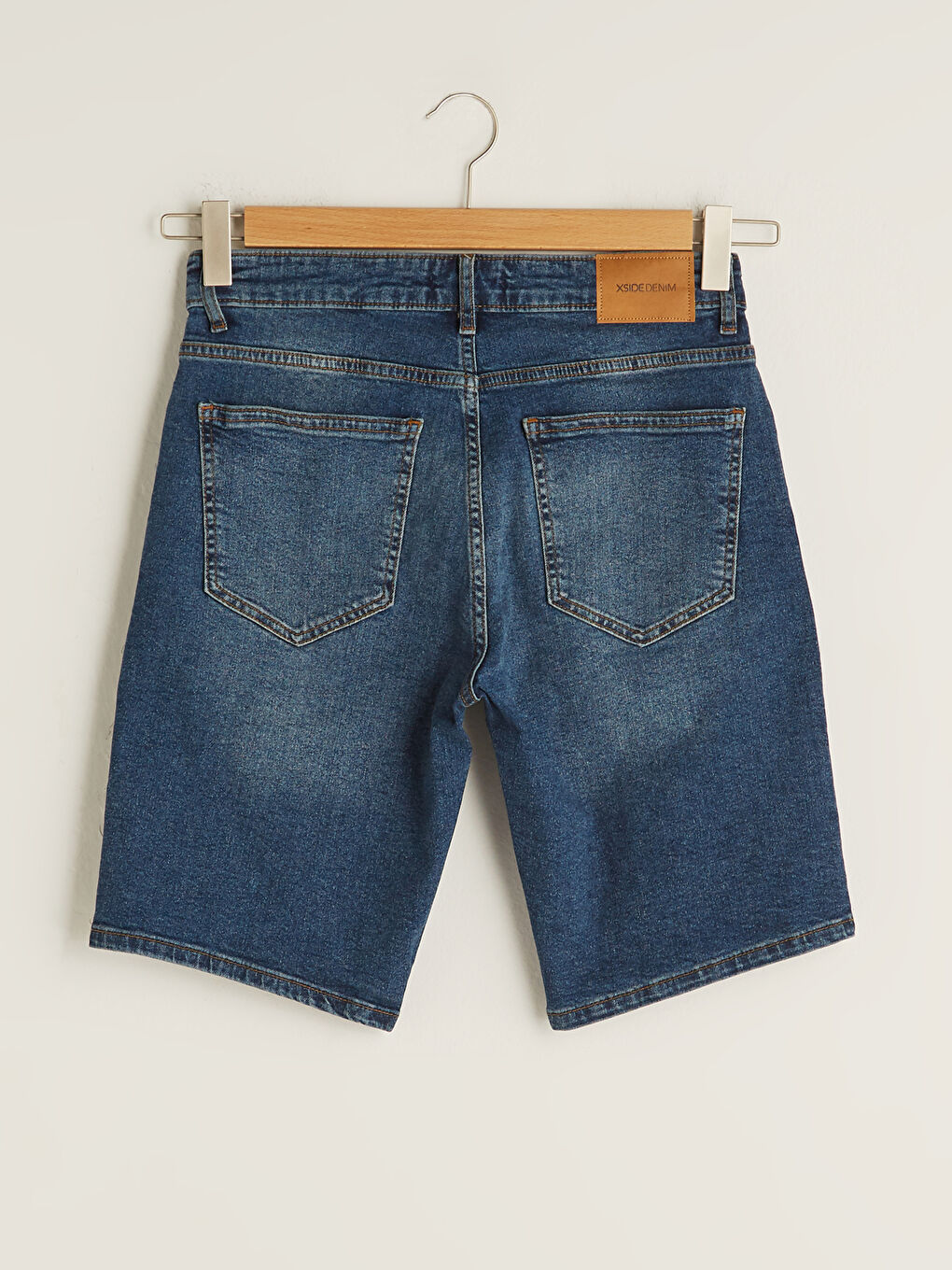 Mavi Standart Kalıp Erkek Jean Şort-6