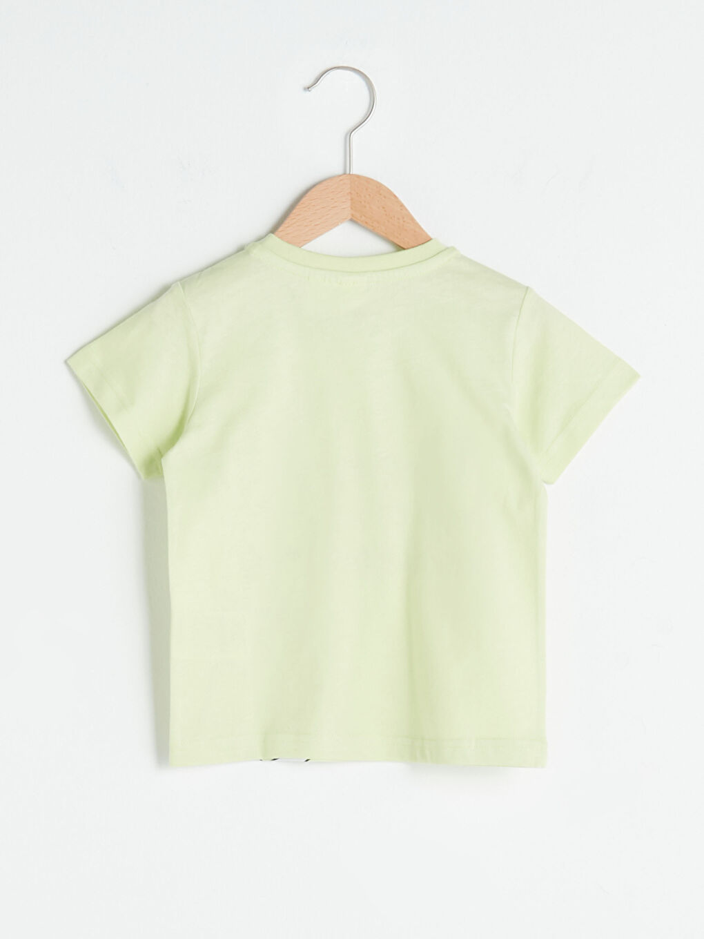 Yeşil Bisiklet Yaka Kısa  Kollu 101 Dalmaçyalı Pamuklu Erkek Bebek Tişört-1