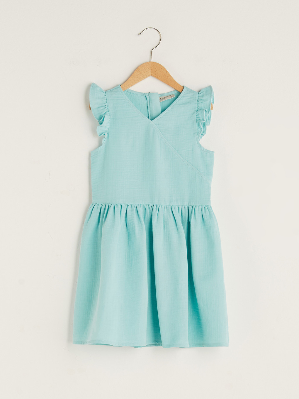 V Neck Basic Girls' Dress
