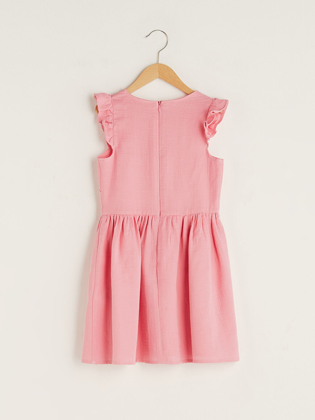 V Neck Basic Girls' Dress-1