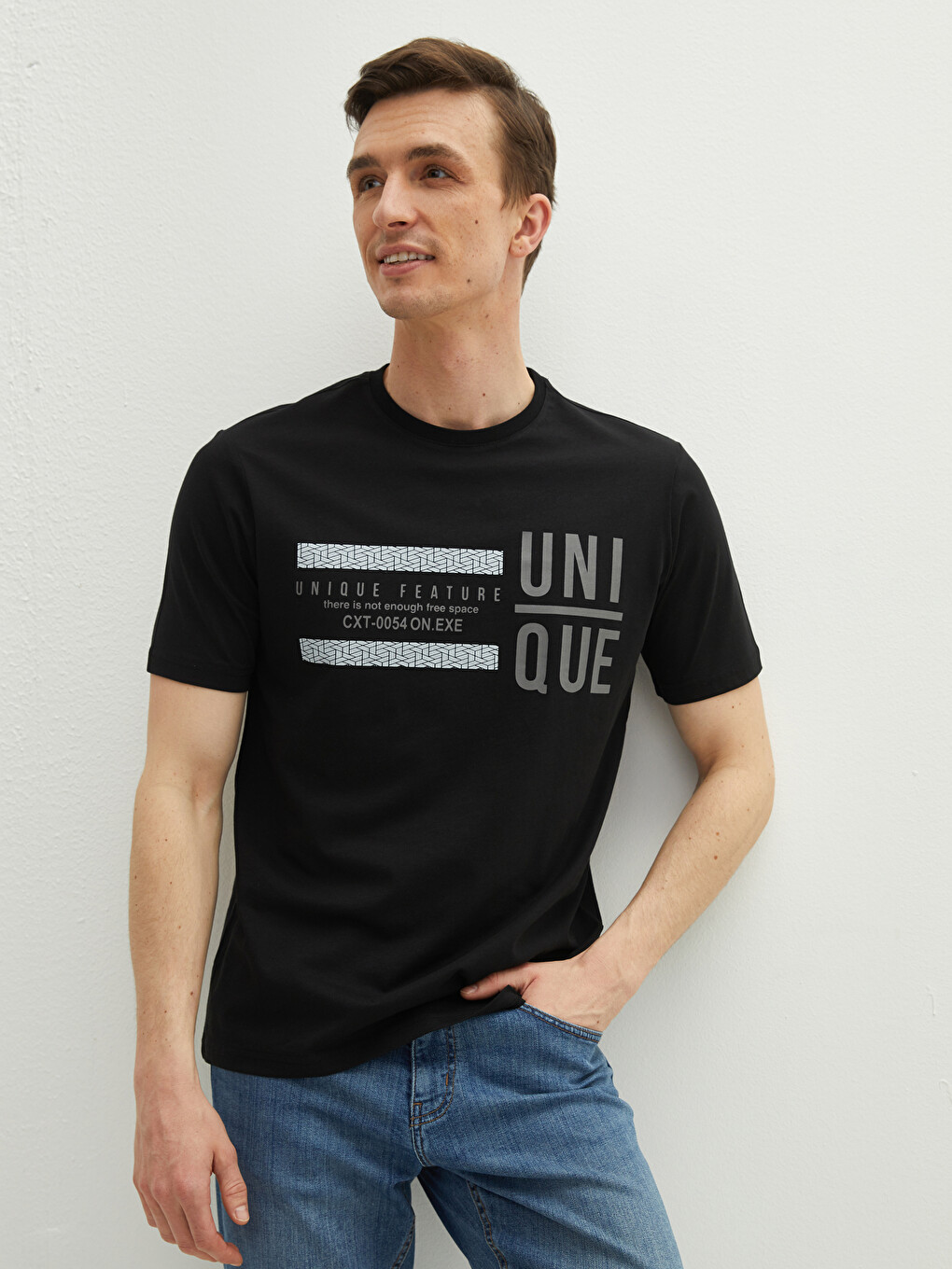 T-shirt Me Jakë Të Rrumbullakët, Me Mëngë Të Shkurtra, Me Stampim, Pambuku I Krehur Për Burra-1