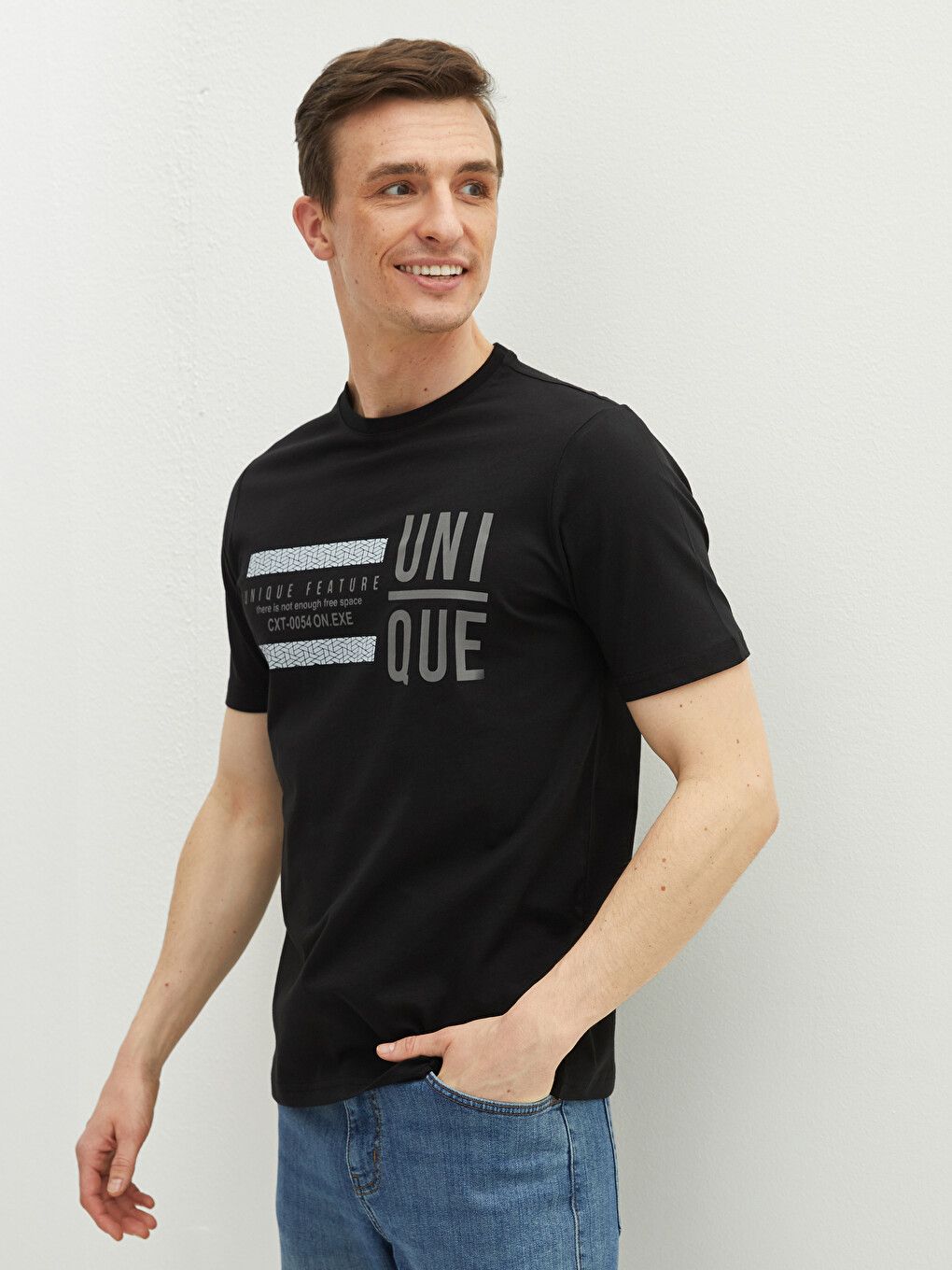 T-shirt Me Jakë Të Rrumbullakët, Me Mëngë Të Shkurtra, Me Stampim, Pambuku I Krehur Për Burra-3