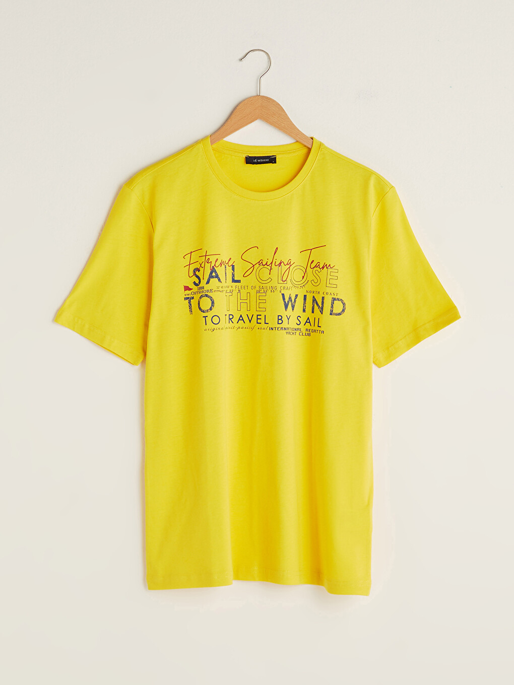 Crew Neck Short Sleeve Printed Combed Cotton Men's T-shirt-5