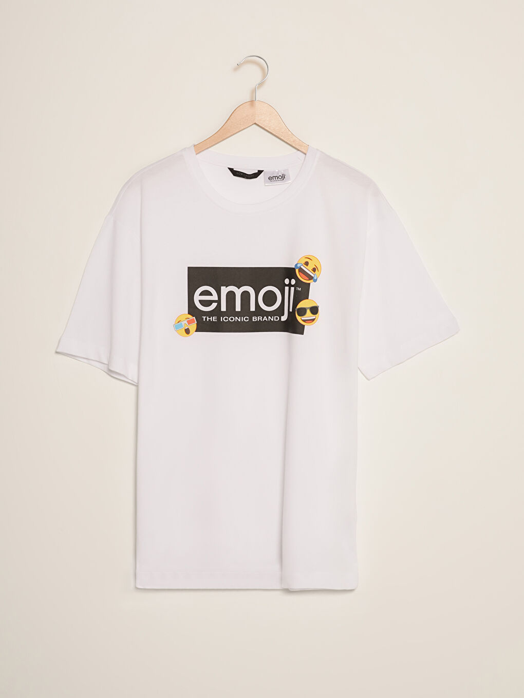 LC Waikiki Crew Neck Short Sleeve Emoji Printed Cotton Men's T-Shirt -S1IG63Z8-Q6K
