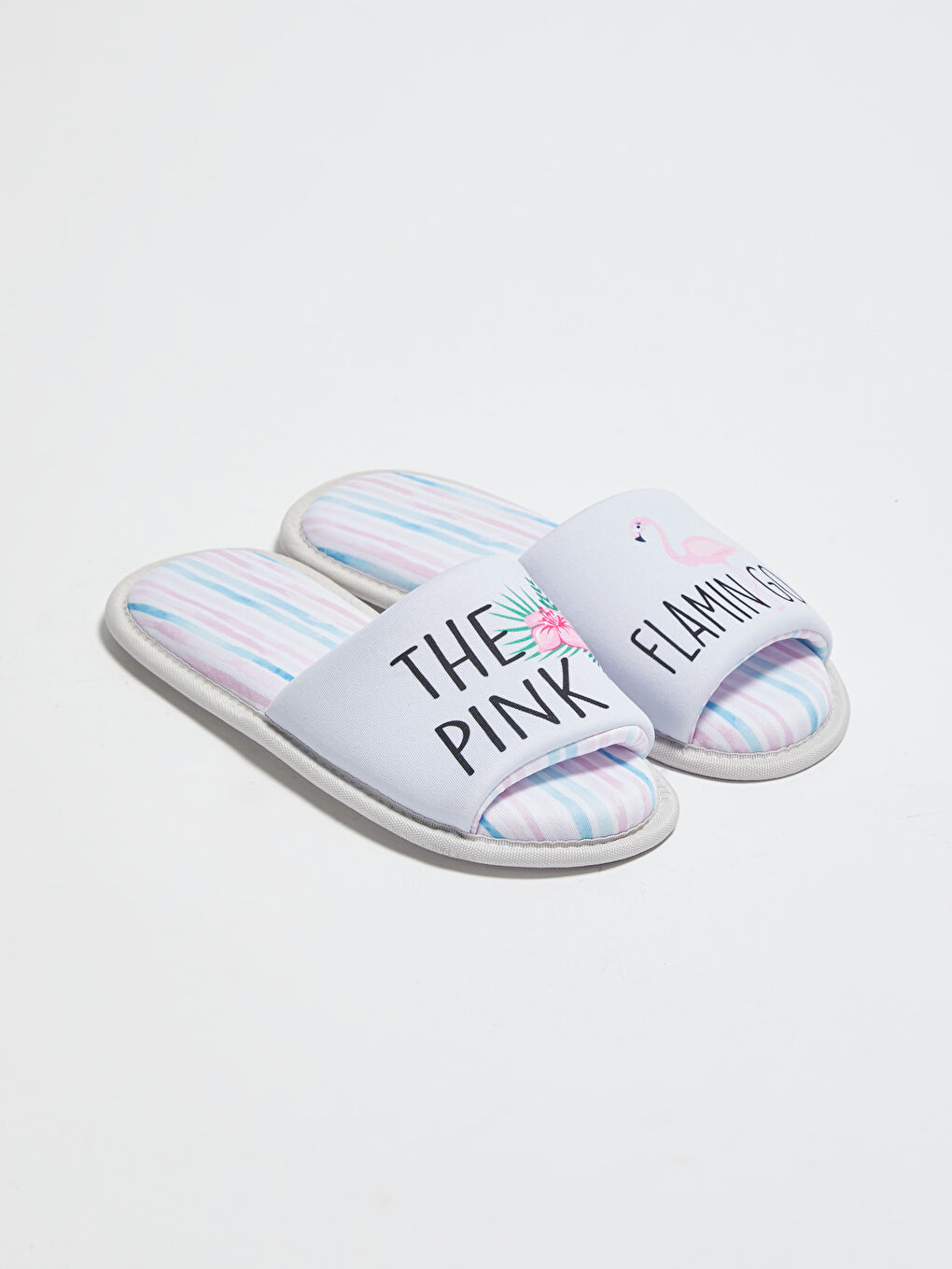 Karışık Nakışlı Kadın Ev Terliği