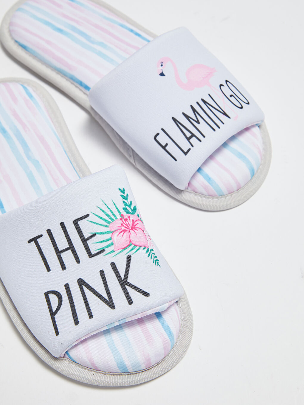 Karışık Nakışlı Kadın Ev Terliği-4