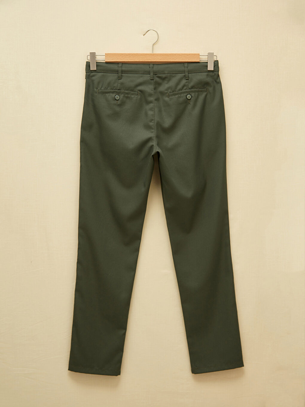 Yeşil Slim Fit Armürlü Erkek Pantolon-7