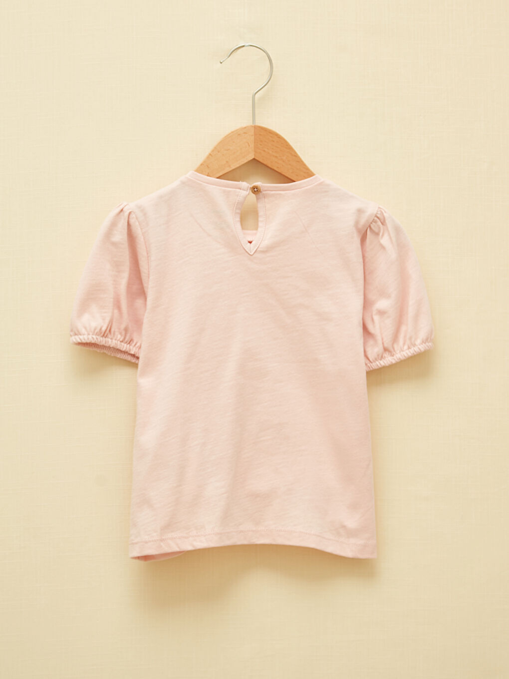 LCW baby Crew Neck Short Sleeve Printed Baby Girl T-Shirt -S1II12Z1-G7X