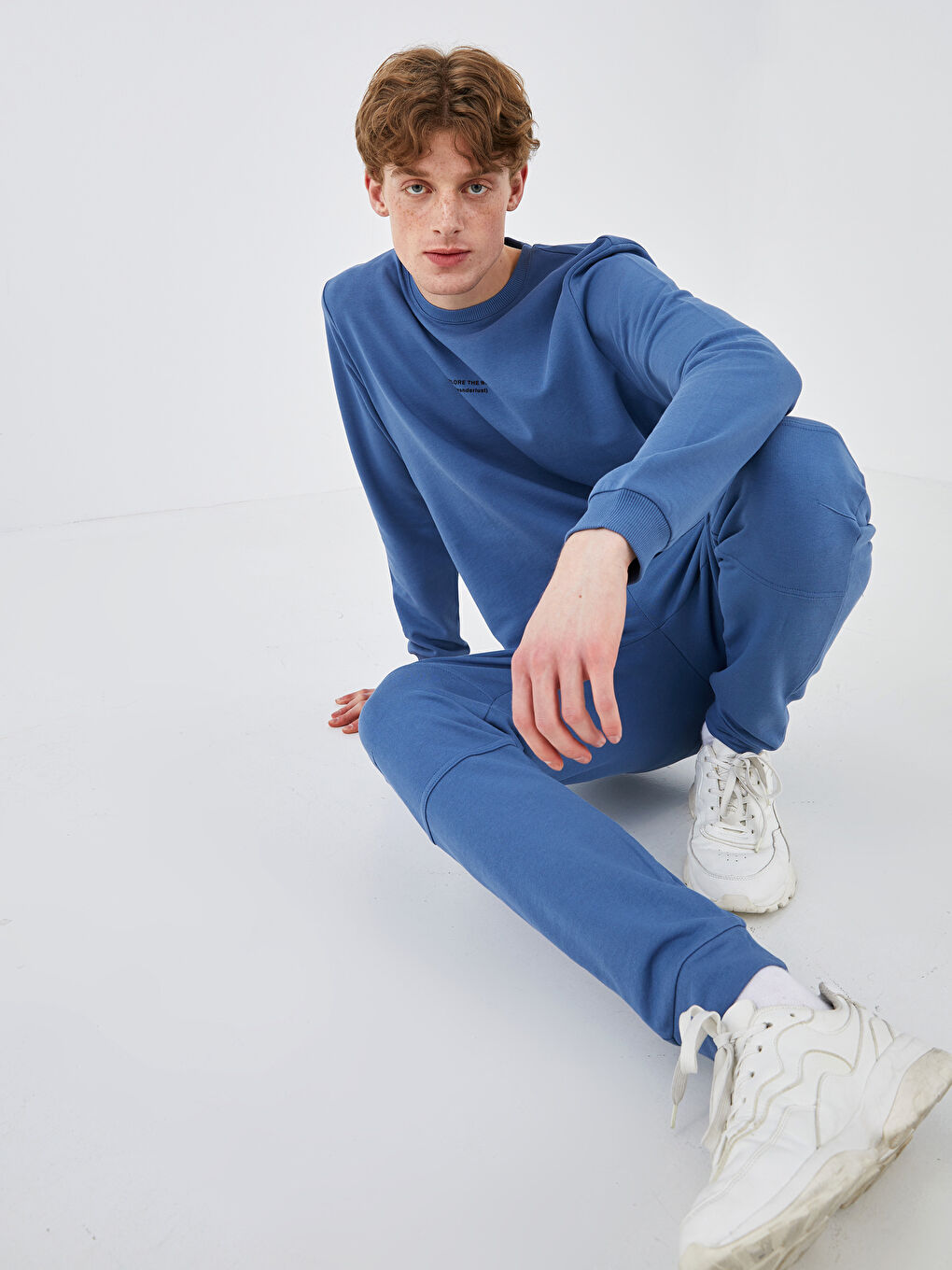 Mavi Bisiklet Yaka Uzun Kollu Erkek Sweatshirt-2