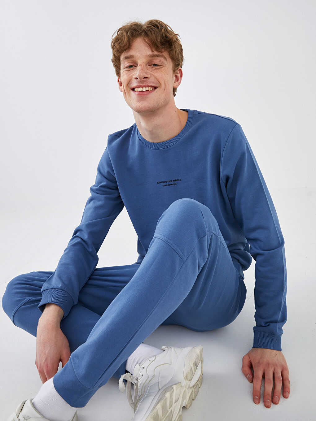 Mavi Bisiklet Yaka Uzun Kollu Erkek Sweatshirt-3