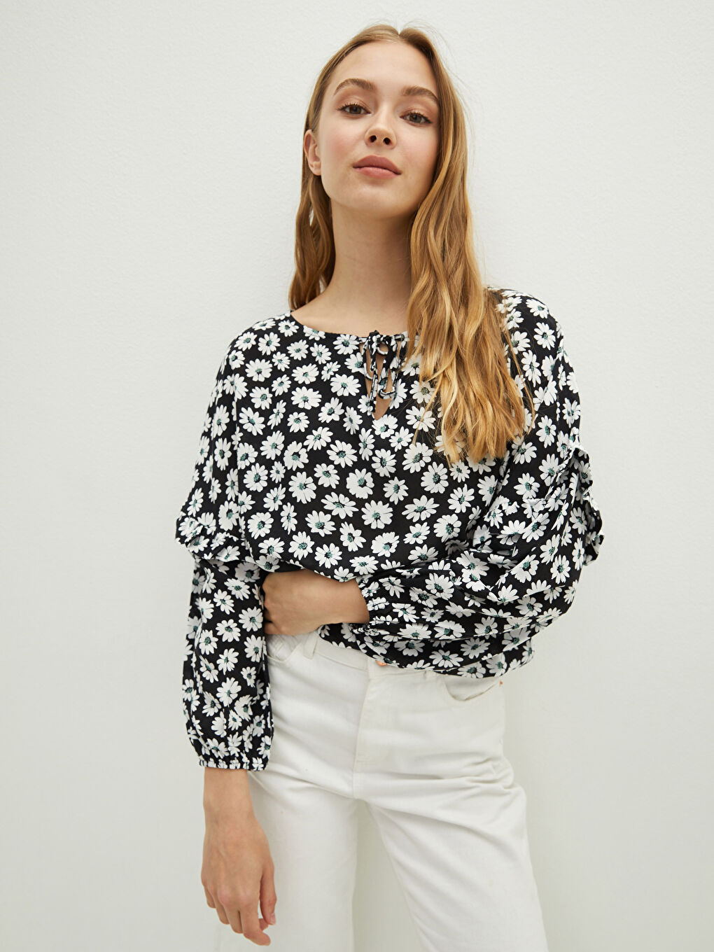 Әйелдер қара Блузка-2