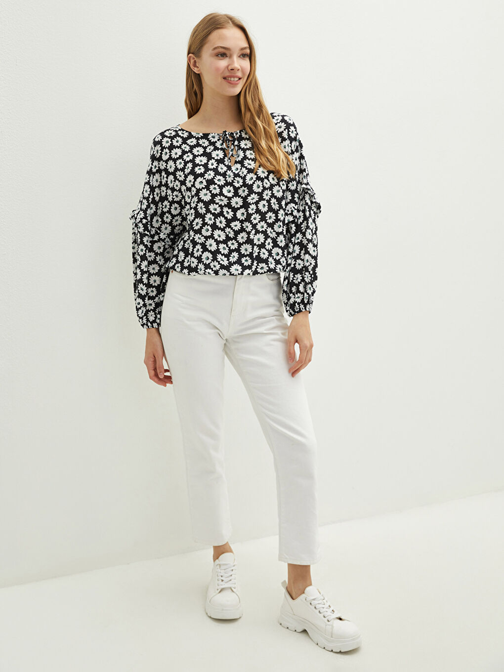 Әйелдер қара Блузка-3