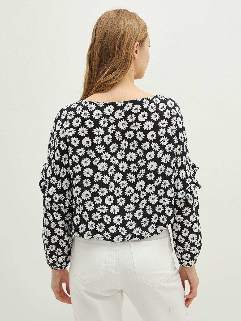 Әйелдер қара Блузка-4