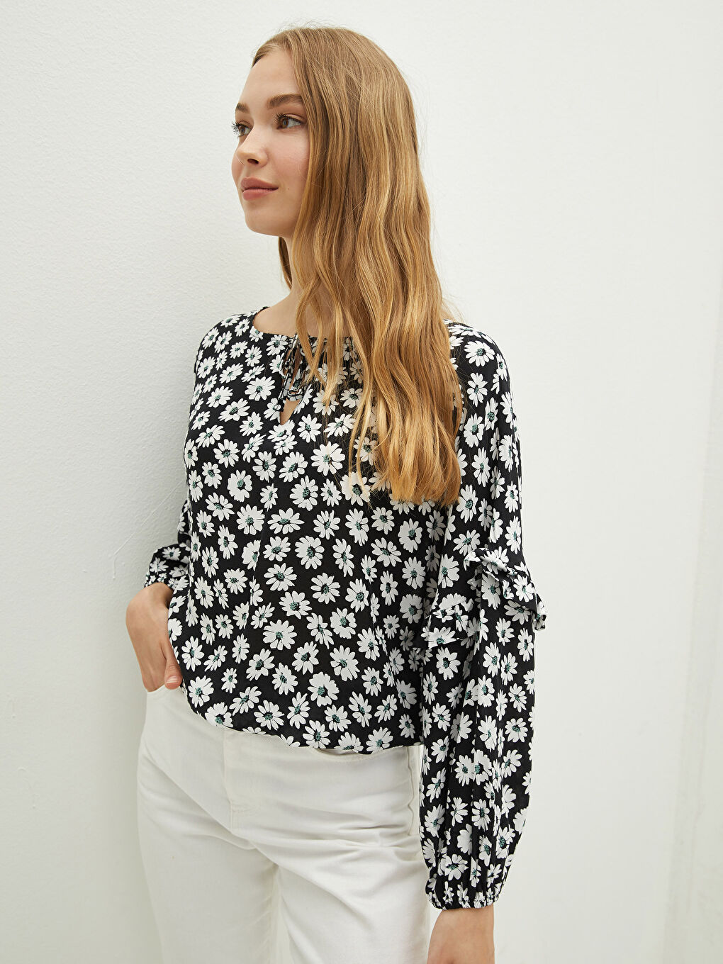 Әйелдер қара Блузка-1