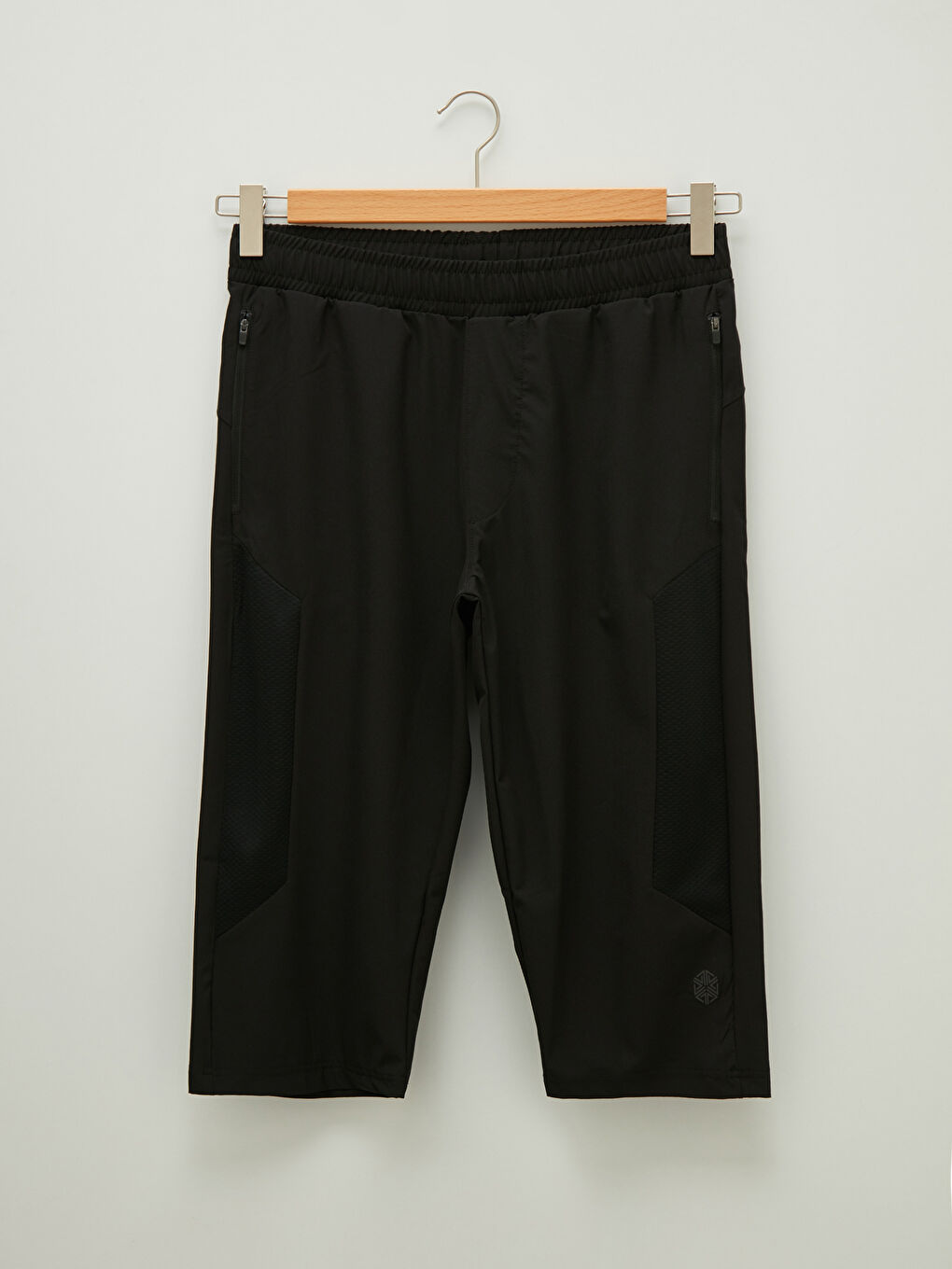 Siyah Standart Kalıp Aktif Spor Erkek Şort-3