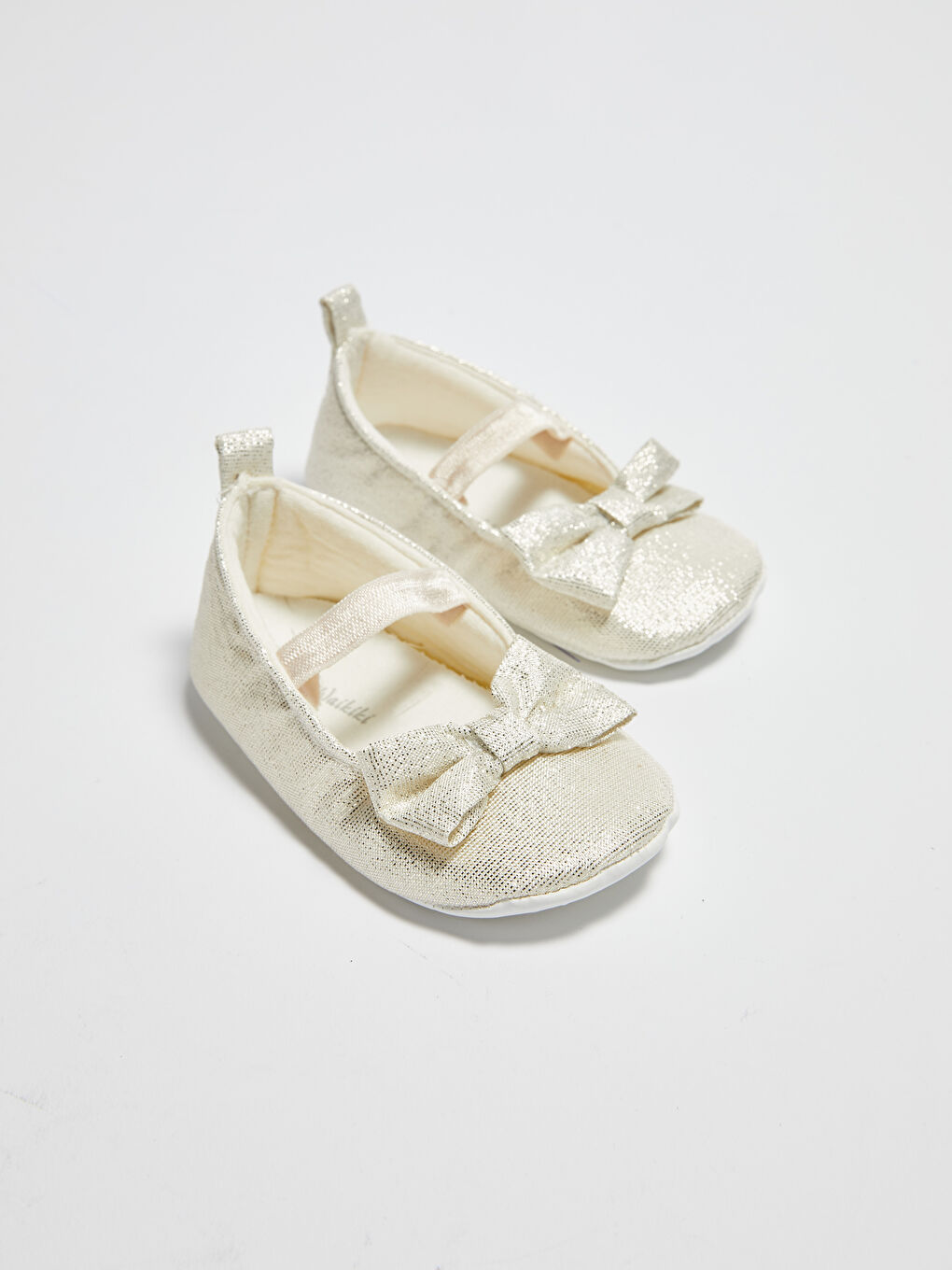 Пинетки-балетки для малышек с бантом и повязкой на голову-7