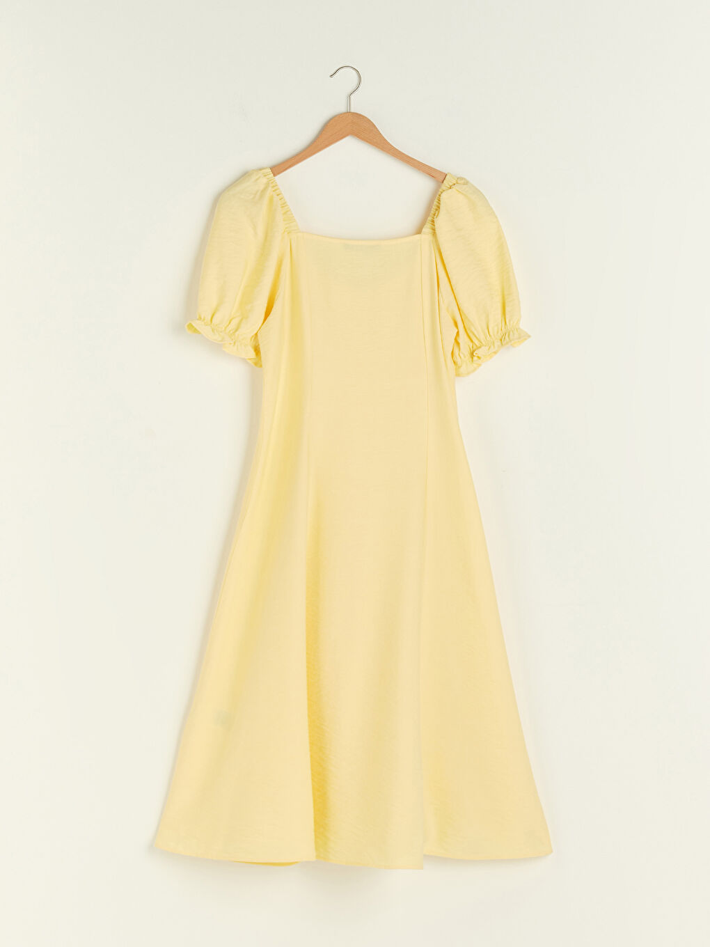 V Neck Straight Short Sleeve Viscose Women Dress-5