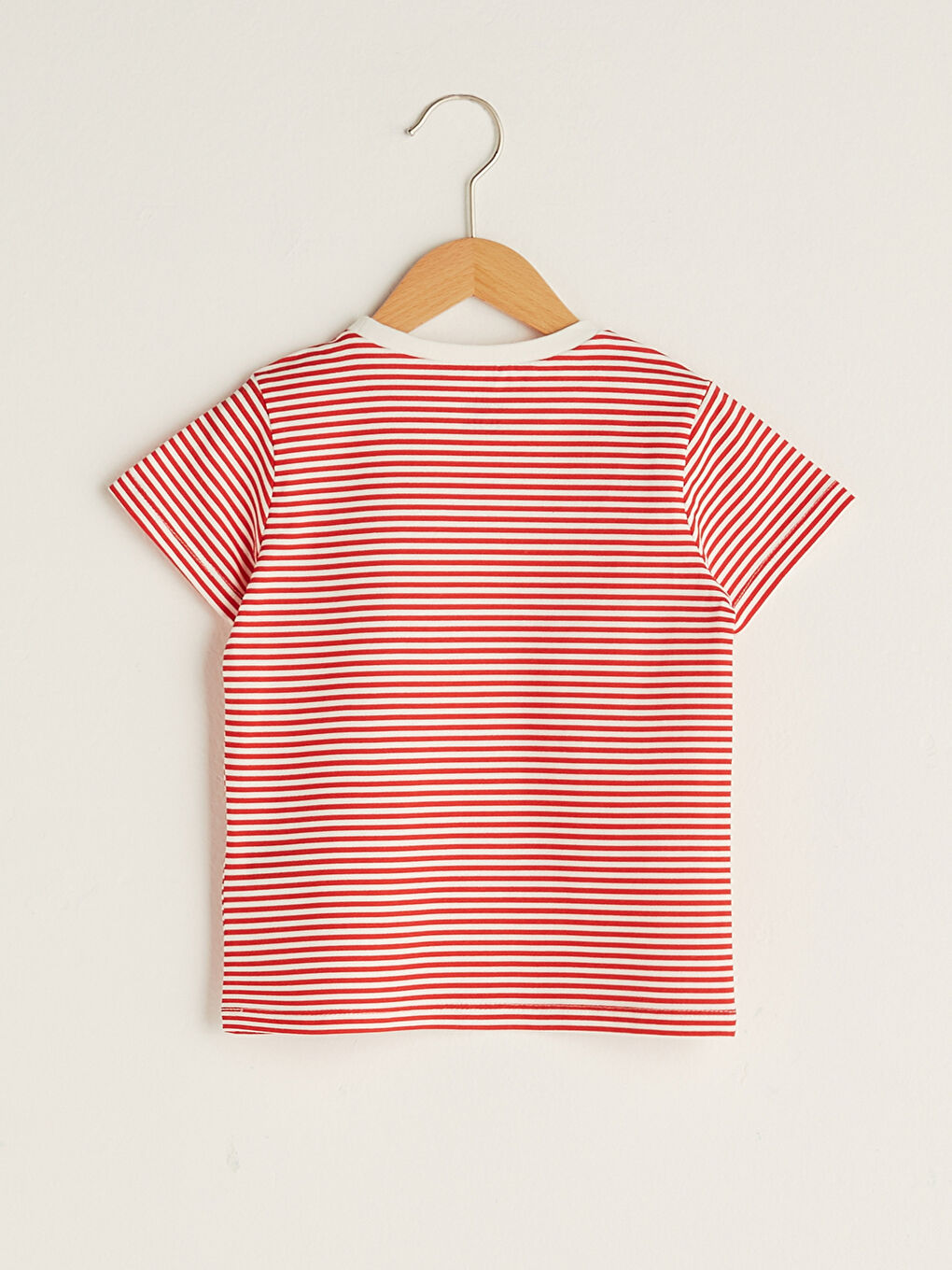 تيشيرت قطن مطبوع بياقة دائرية وكم قصير - اولاد رضع - ٣ قطع-4