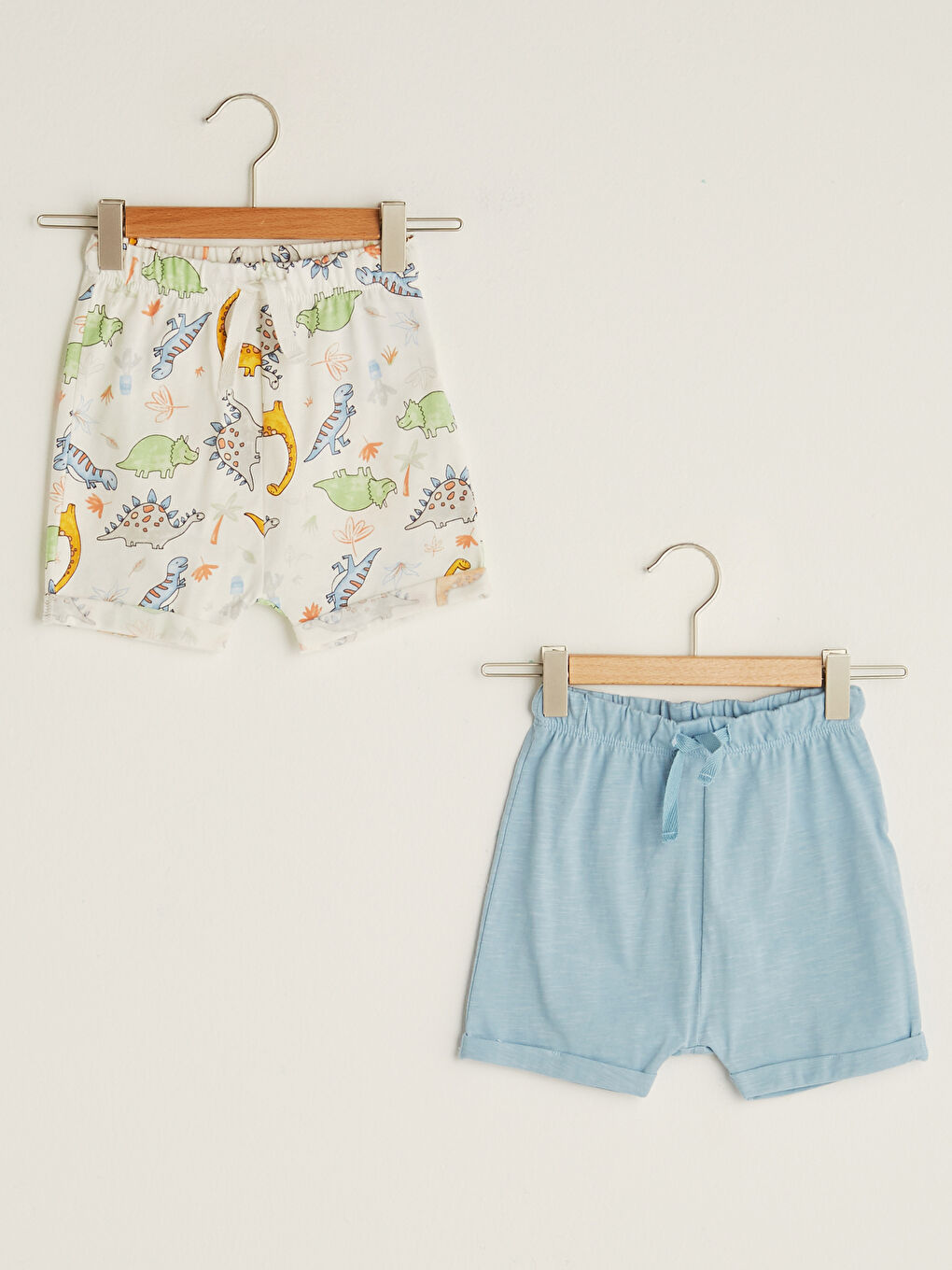 Elastic Waist Cotton Baby Boy Shorts 3 Pieces-1