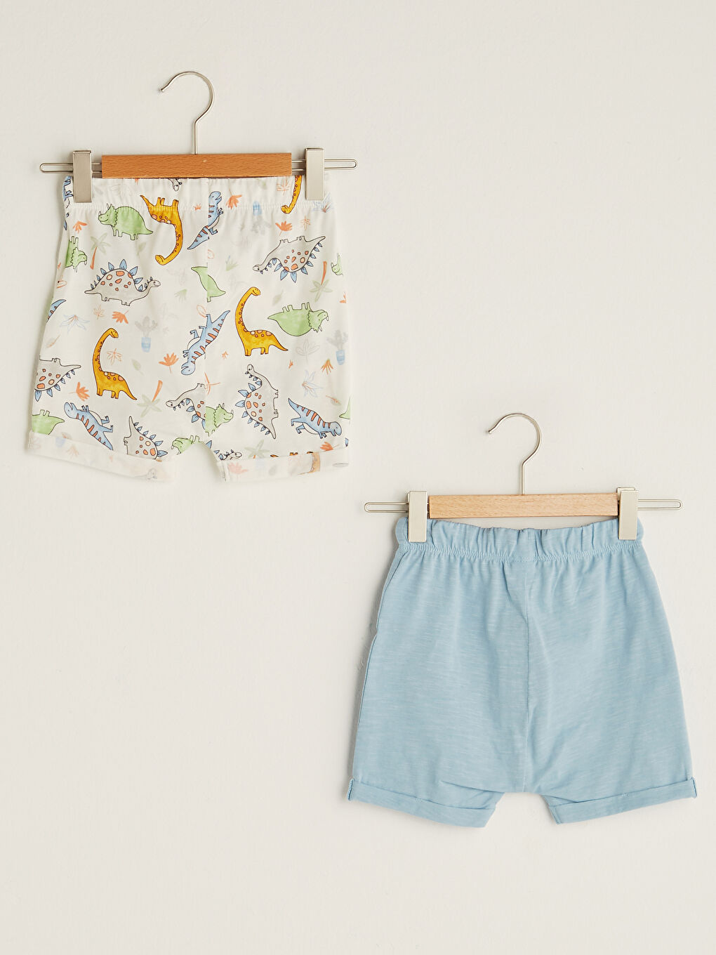 Elastic Waist Cotton Baby Boy Shorts 3 Pieces-2