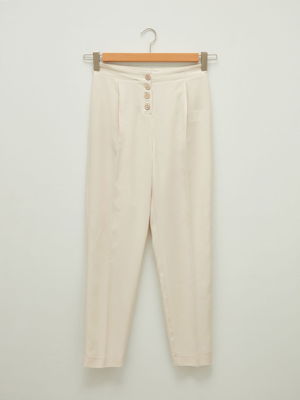 Брюки с высокой посадкой и свободным кроем для женщин-6