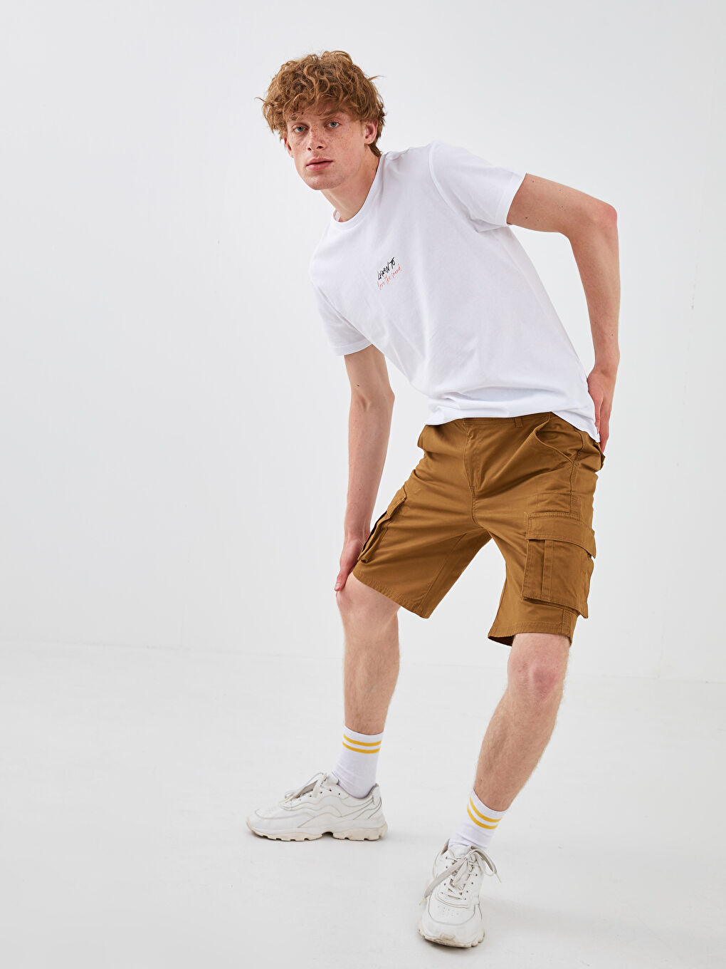 Standard Fit Twill Men's Cargo Shorts-1