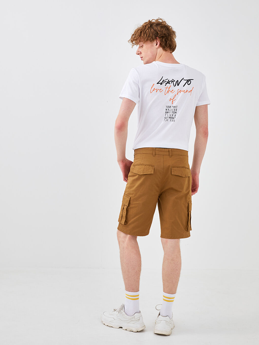 Standard Fit Twill Men's Cargo Shorts-3