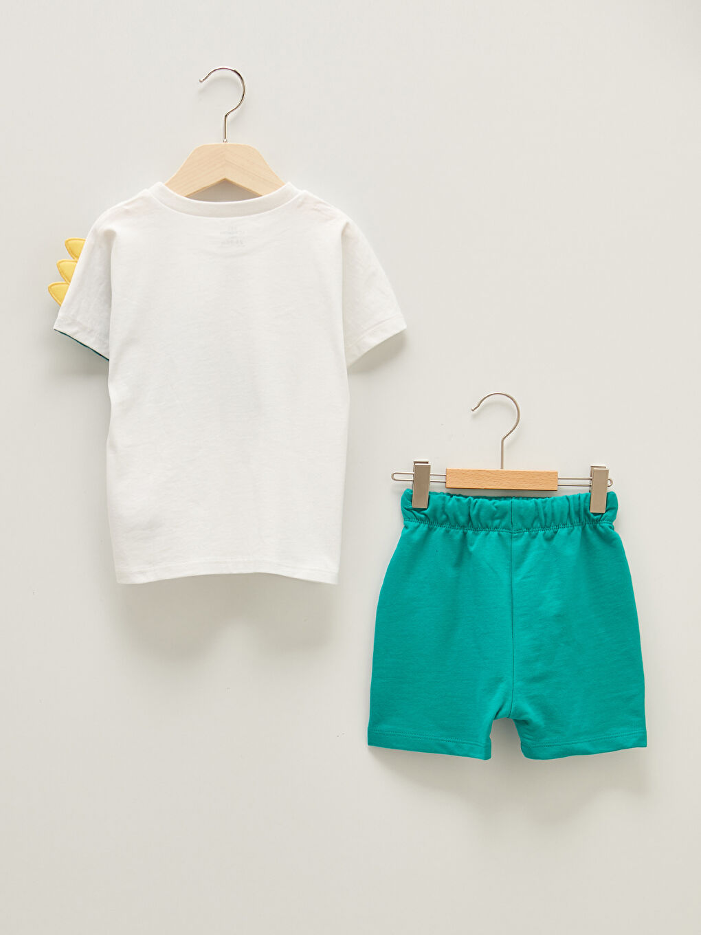 Ensemble T-Shirt et Short Bébé Garçon en Coton Imprimé à Manches Courtes et Col Rond Lot de 2-1