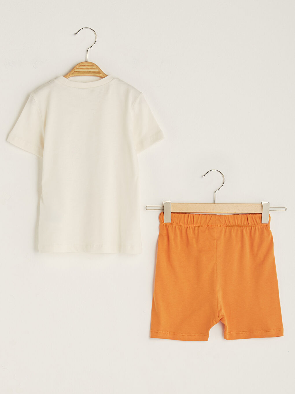 Ensemble T-Shirt et Short Bébé Garçon en Coton Imprimé à Manches Courtes et Col Rond Lot de 2-1