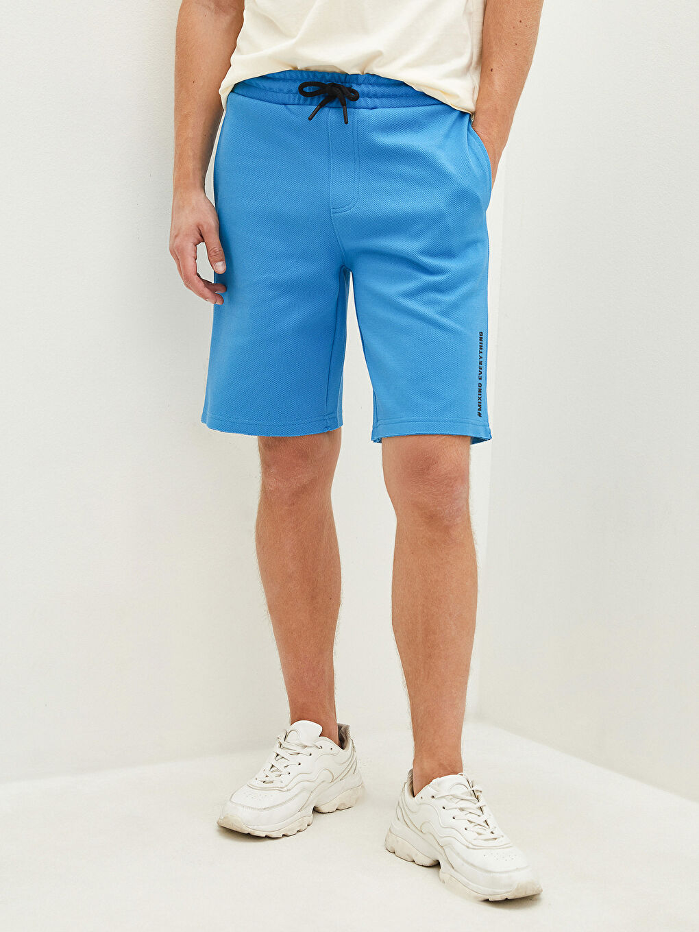 Mavi Slim Fit Erkek Bermuda Şort-3