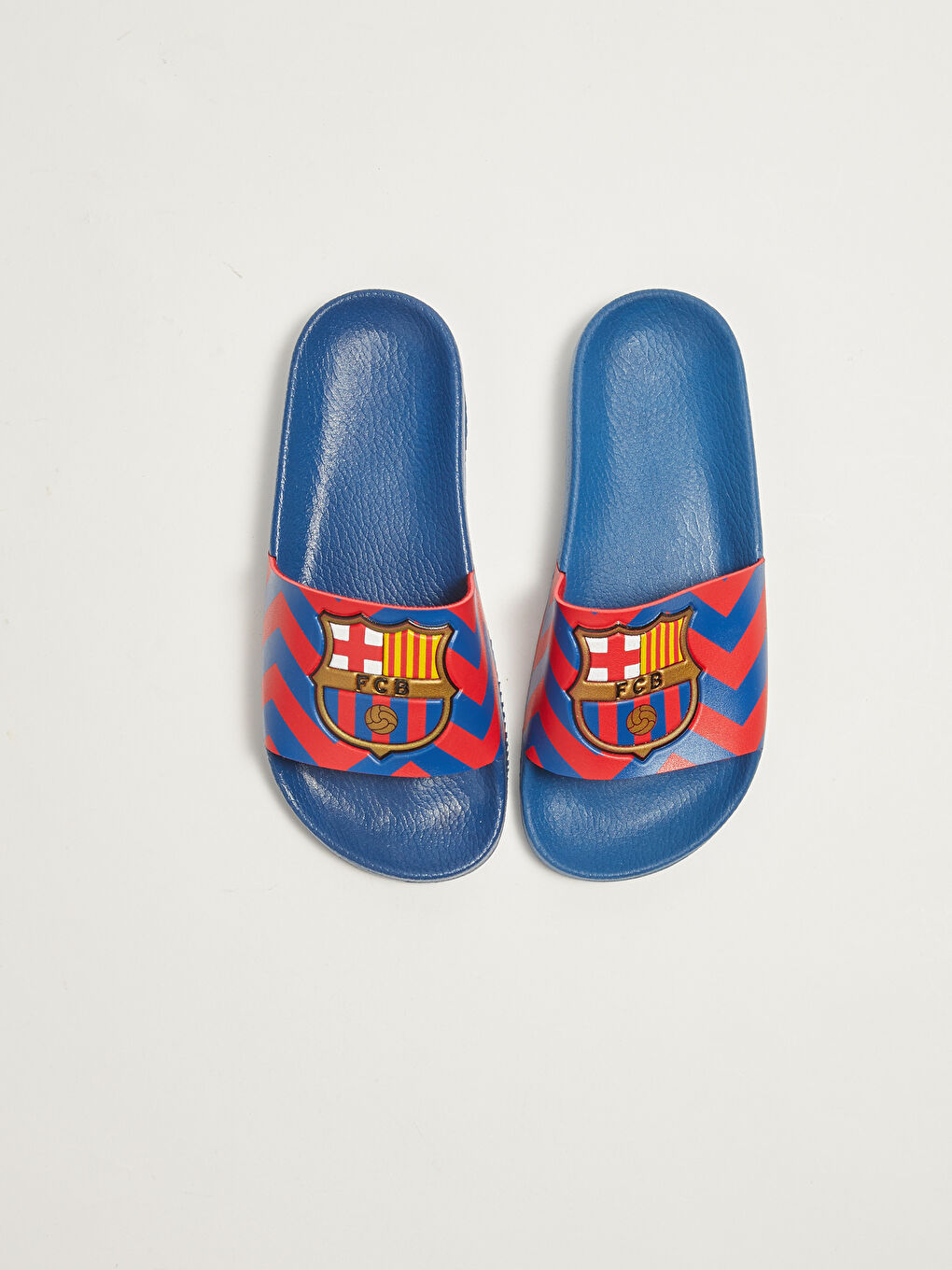 FC Barcelona شبشب ولادي برباط واحد مرخص-2