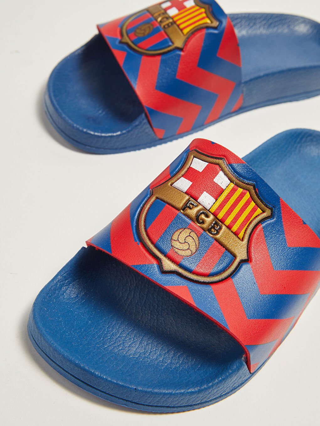 FC Barcelona شبشب ولادي برباط واحد مرخص-4