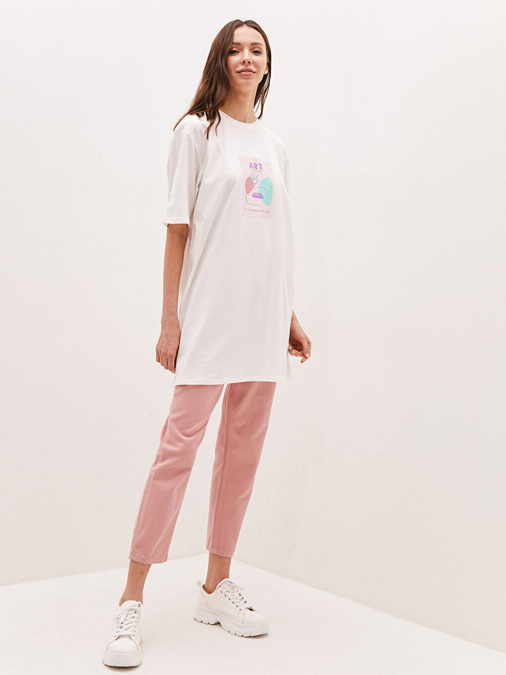 韓国【minitmute】CLO WAIST L サイズ WASHING PINK KHAKI minitmute