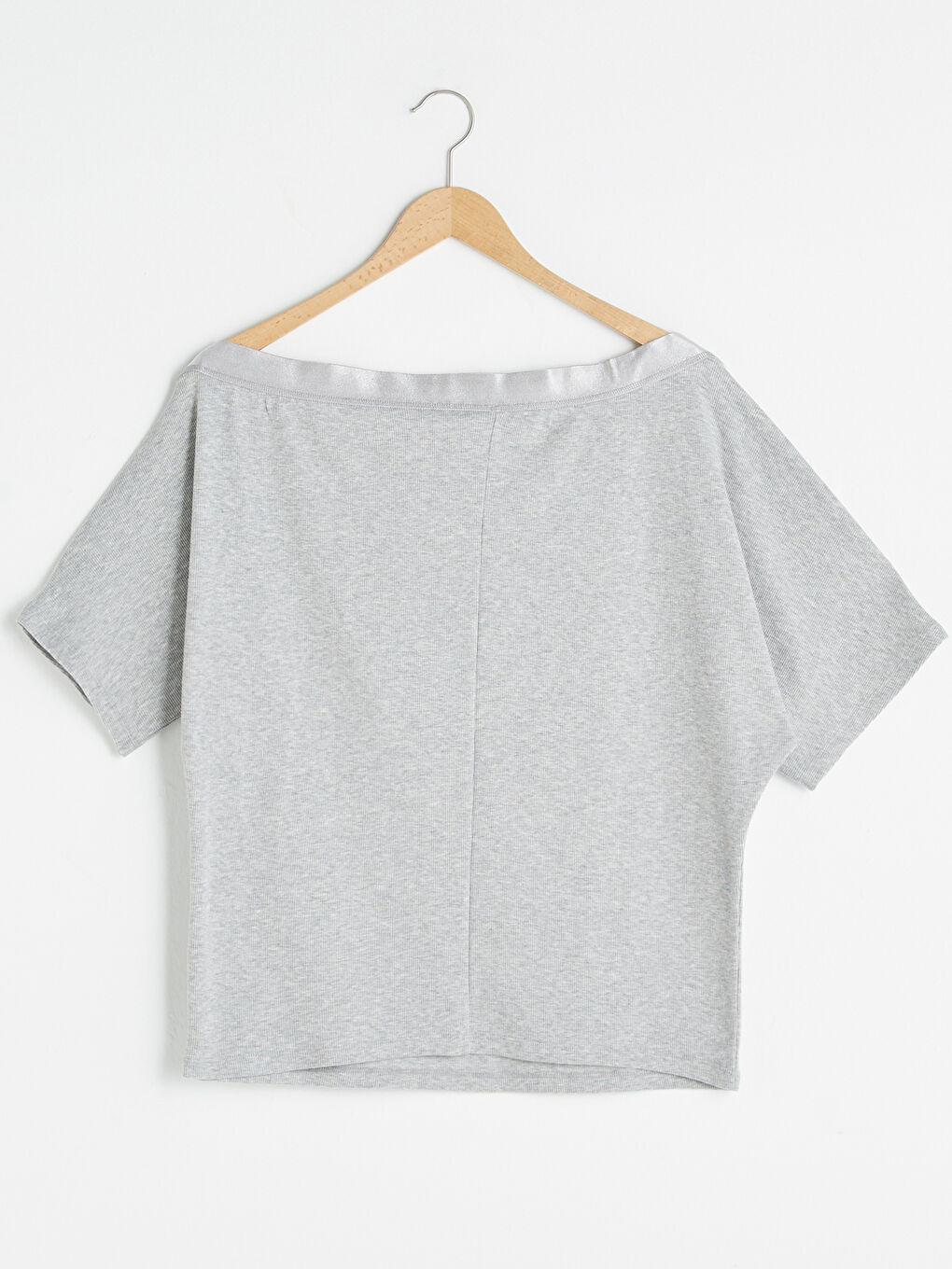Women's Boat Collar Straight Short Sleeve Sweatshirt -S1IR03Z8-LAK